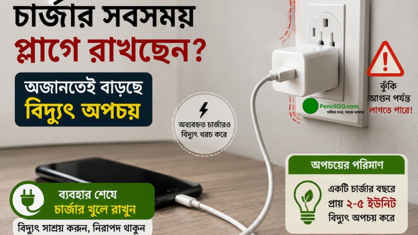 চার্জার সবসময় প্লাগে রাখছেন ভয়ংকর ক্ষতি সাথে বাড়ছে ঝুঁকি