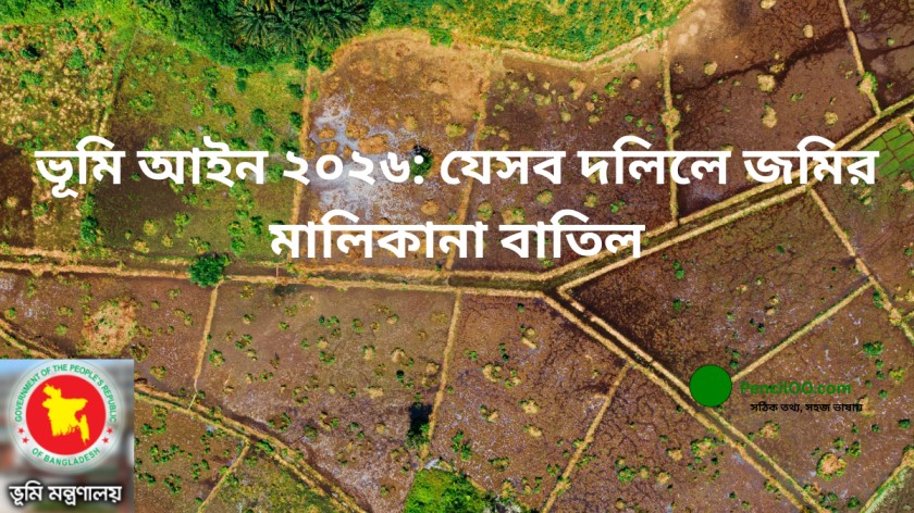 ভূমি আইন ২০২৬ যেসব দলিলে জমির মালিকানা বাতিল হতে পারে